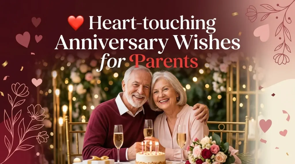 ❤️ Heart-touching Anniversary Wishes for Parents