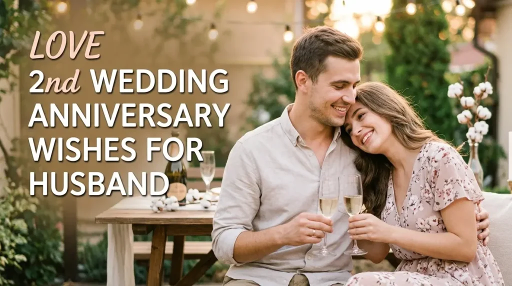 Love 2nd Wedding Anniversary Wishes for Husband