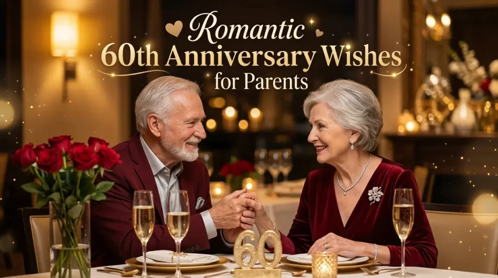 ❤️ Romantic 60th Anniversary Wishes for Parents