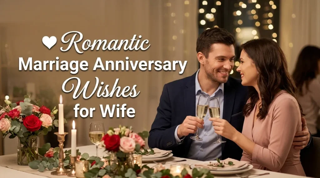 ❤️ Romantic Marriage Anniversary Wishes for Wife