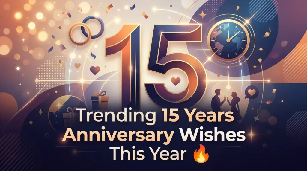 Trending 15 Years Anniversary Wishes This Year 🔥