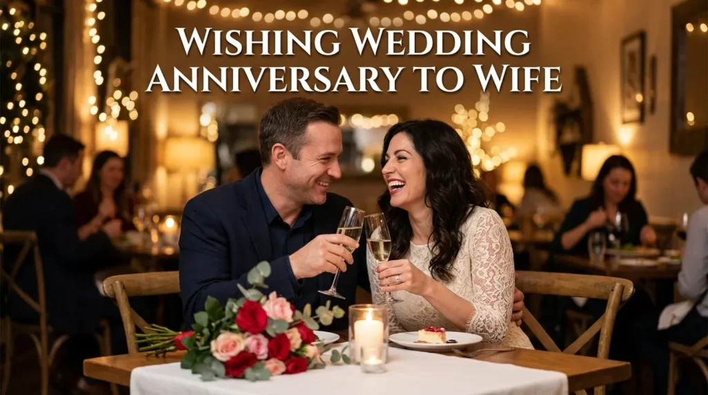 Wishing Wedding Anniversary to Wife