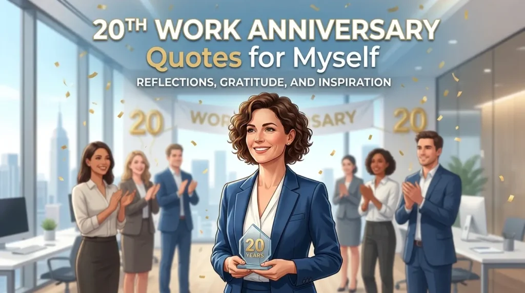 20th Work Anniversary Quotes for Myself