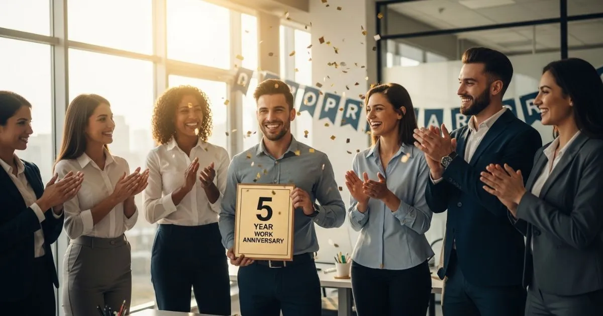 5 year work anniversary wishes