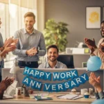 colleague work anniversary wishes