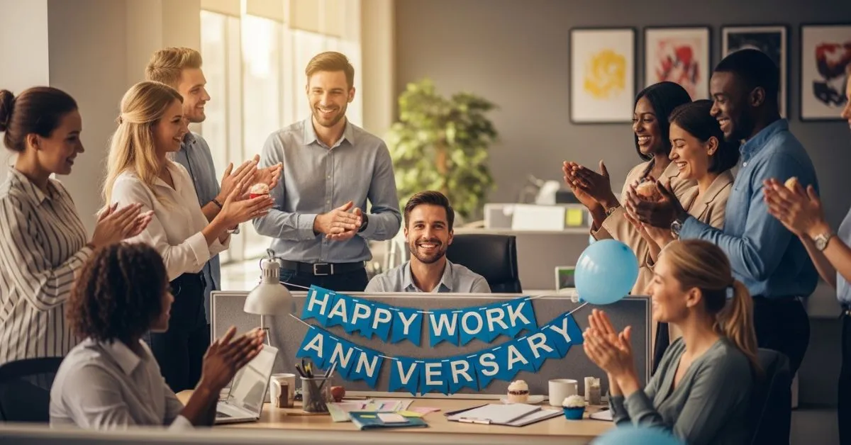 colleague work anniversary wishes