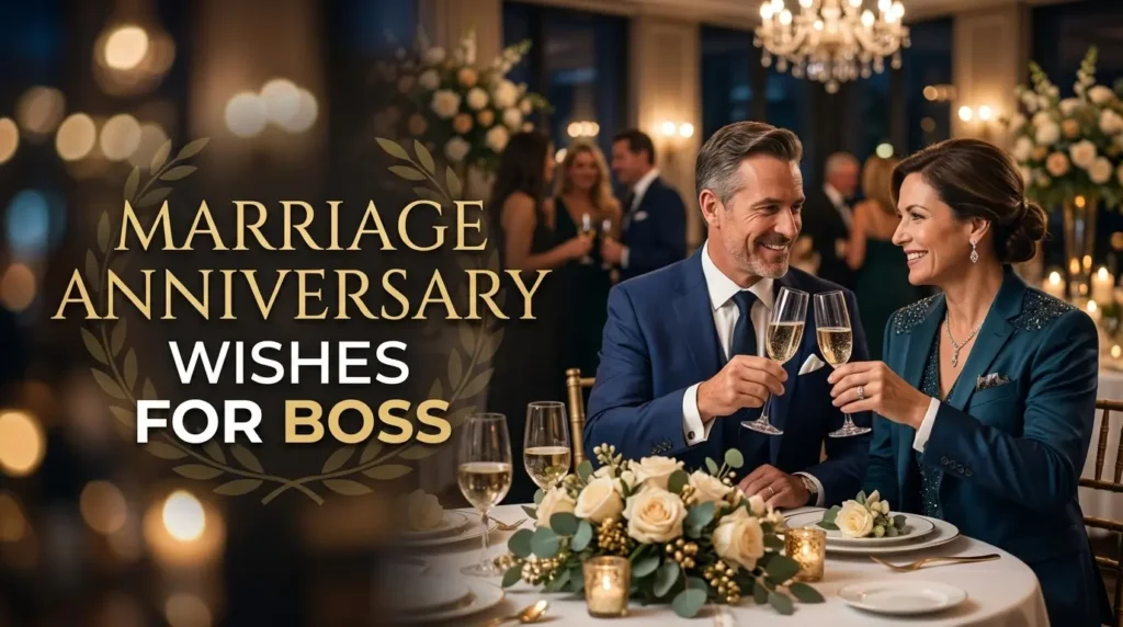 Marriage Anniversary Wishes for Boss