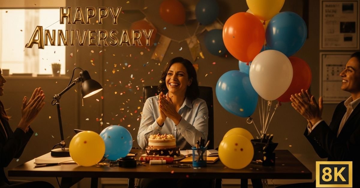 Replies to work anniversary wishes
