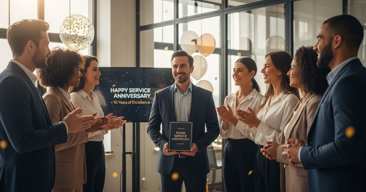 service anniversary wishes