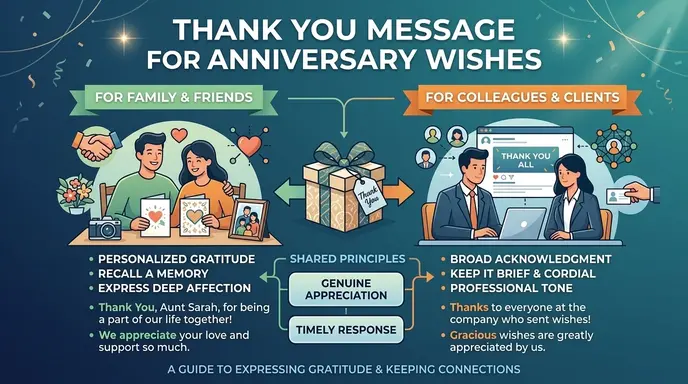Thank you message for anniversary wishes