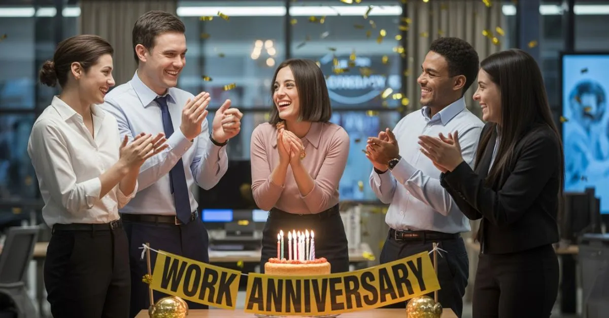 work anniversary wishes reply samples