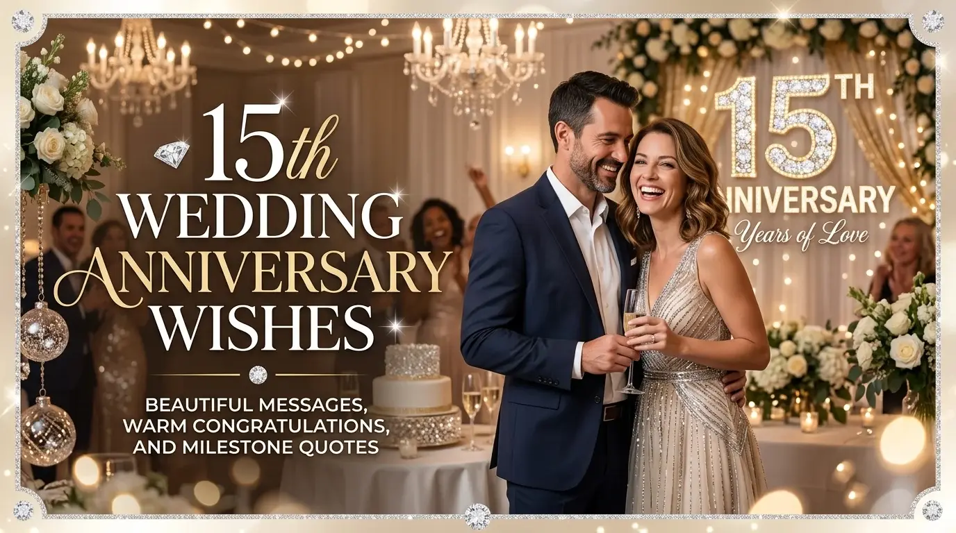 15th Wedding Anniversary Wishes