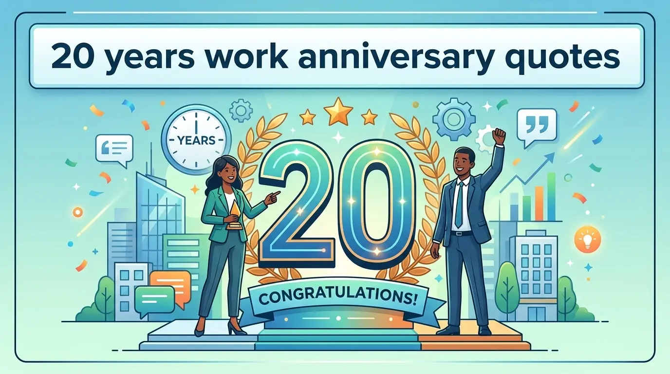 20 years work anniversary quotes