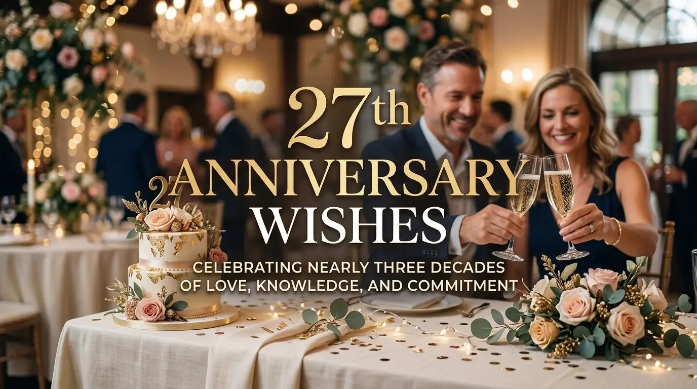27th Anniversary Wishes