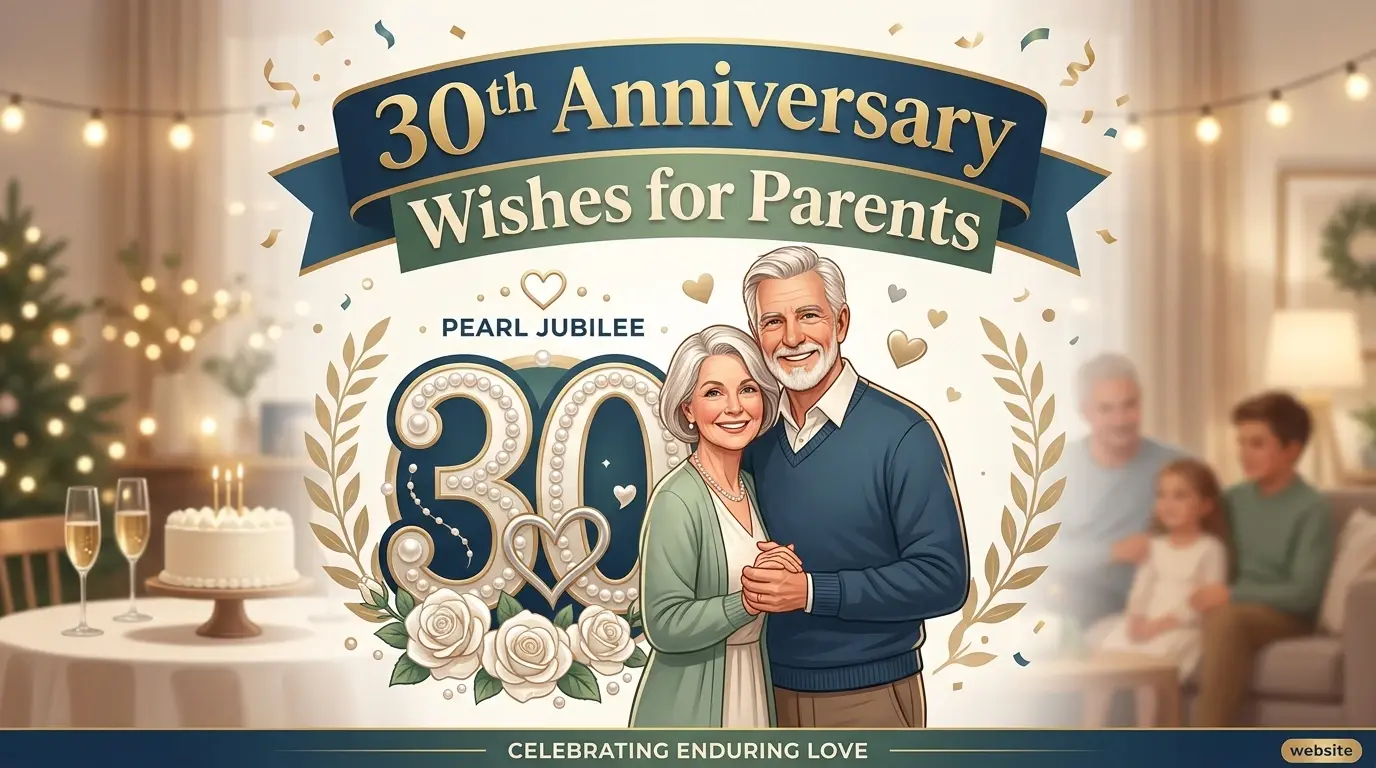 30th Anniversary Wishes for Parents