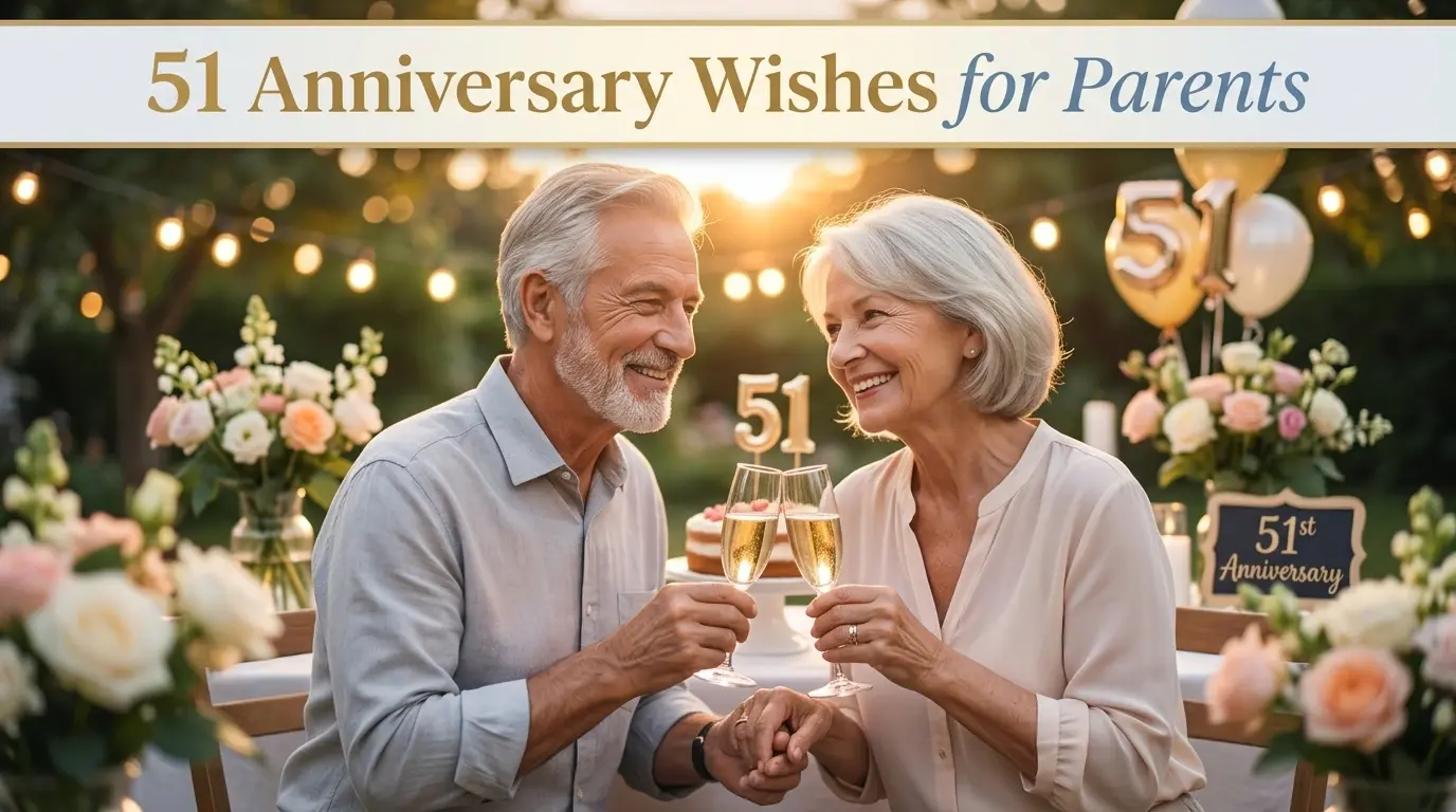 51 Anniversary Wishes for Parents