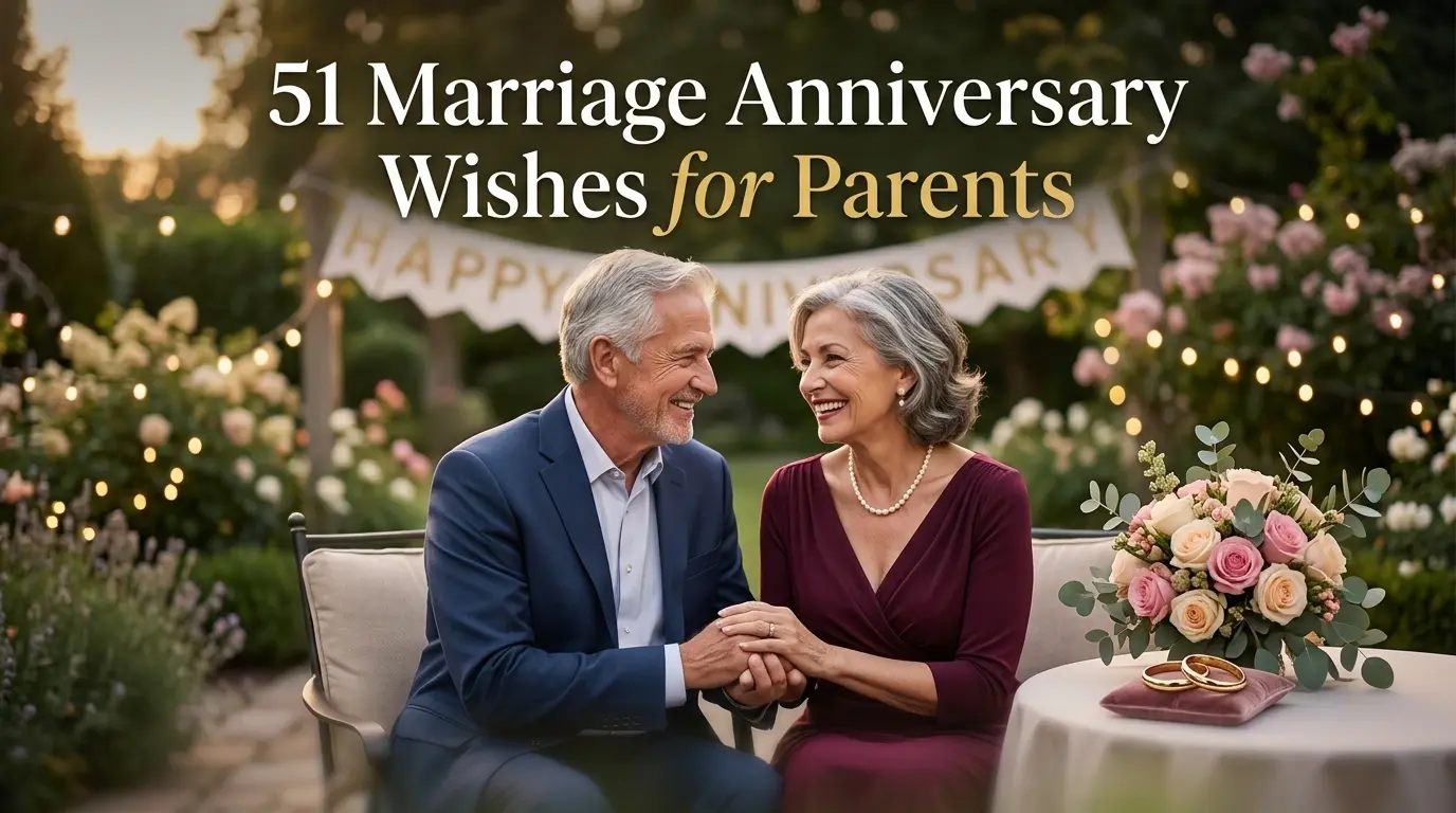51 Marriage Anniversary Wishes for Parents