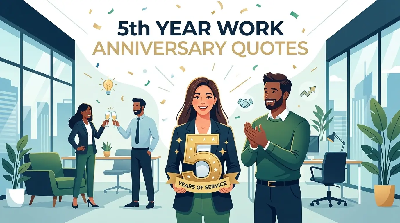 5th year work anniversary quotes