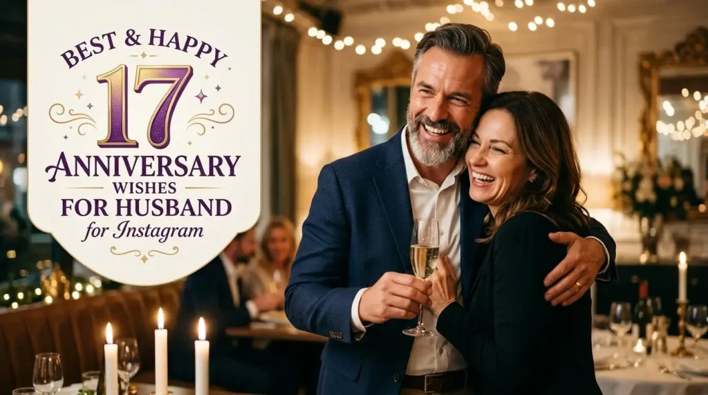 Best & Happy 17 Anniversary Wishes for Husband for Instagram