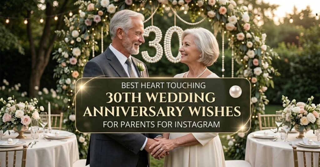 Best Heart Touching 30th Wedding Anniversary Wishes for Parents for Instagram