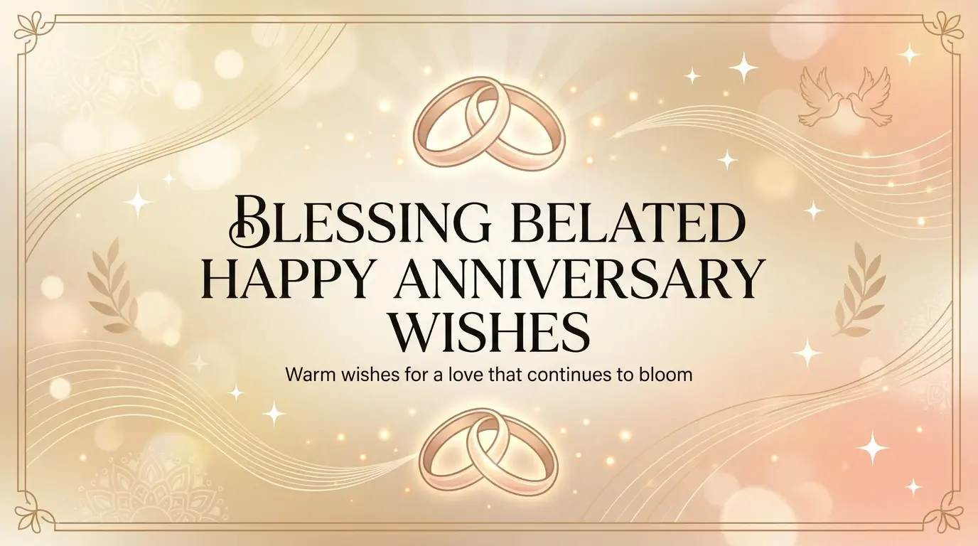 Blessing Belated Happy Anniversary Wishes