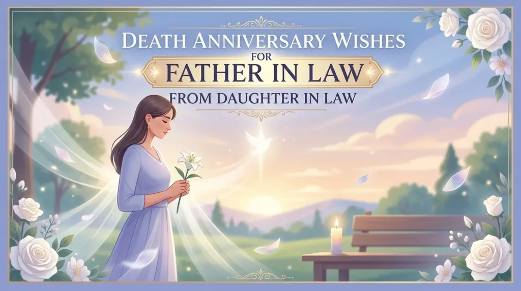 Death Anniversary Wishes for Father in Law from Daughter in Law