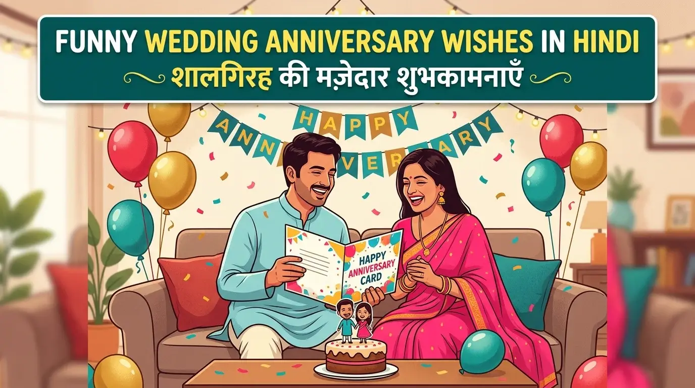 Funny wedding anniversary wishes in hindi