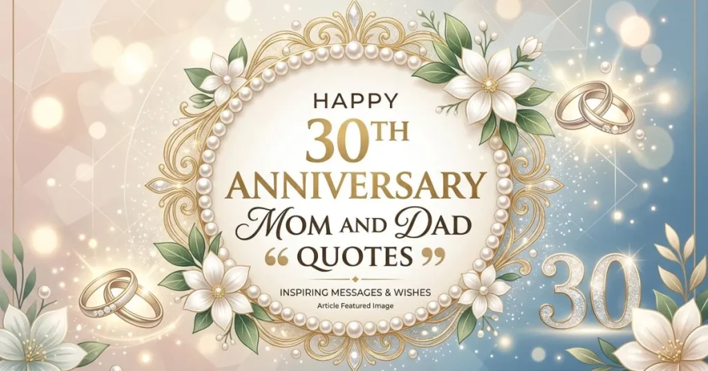 Happy 30th Anniversary Mom and Dad Quotes