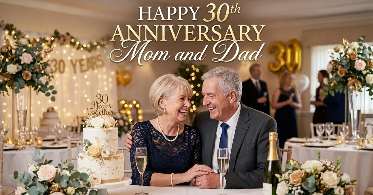 Happy 30th Anniversary Mom and Dad