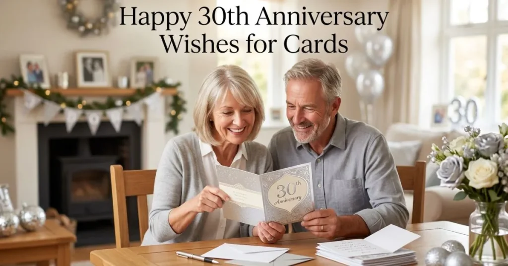Happy 30th Anniversary Wishes for Cards
