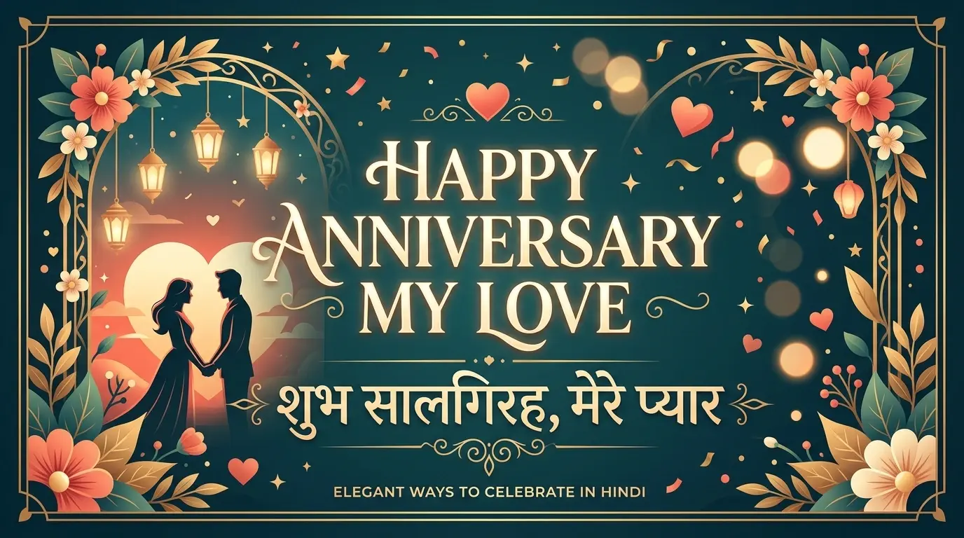 Happy Anniversary My Love in Hindi