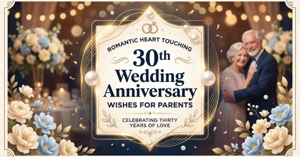 Heart Touching 30th Wedding Anniversary Wishes for Parents