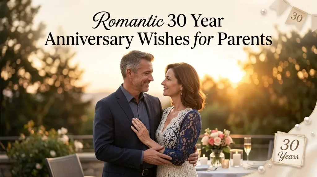 Romantic 30 Year Anniversary Wishes for Parents
