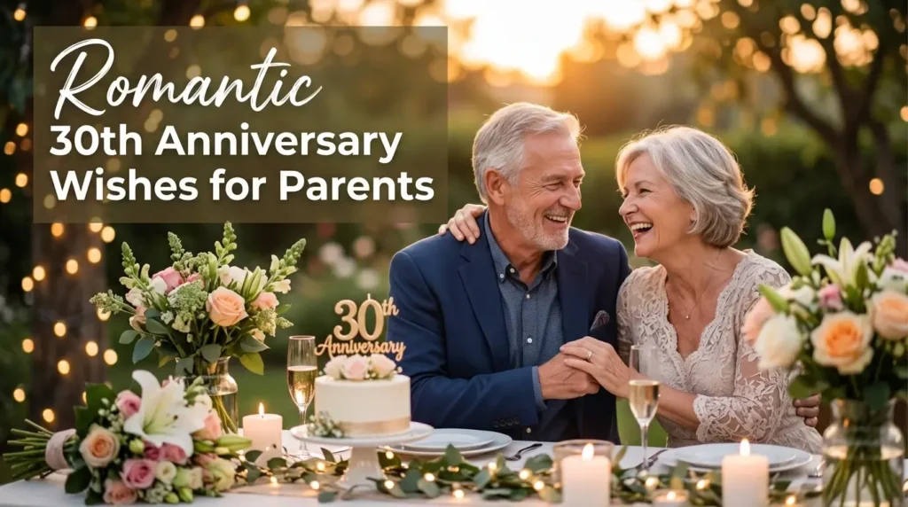 Romantic 30th Anniversary Wishes for Parents