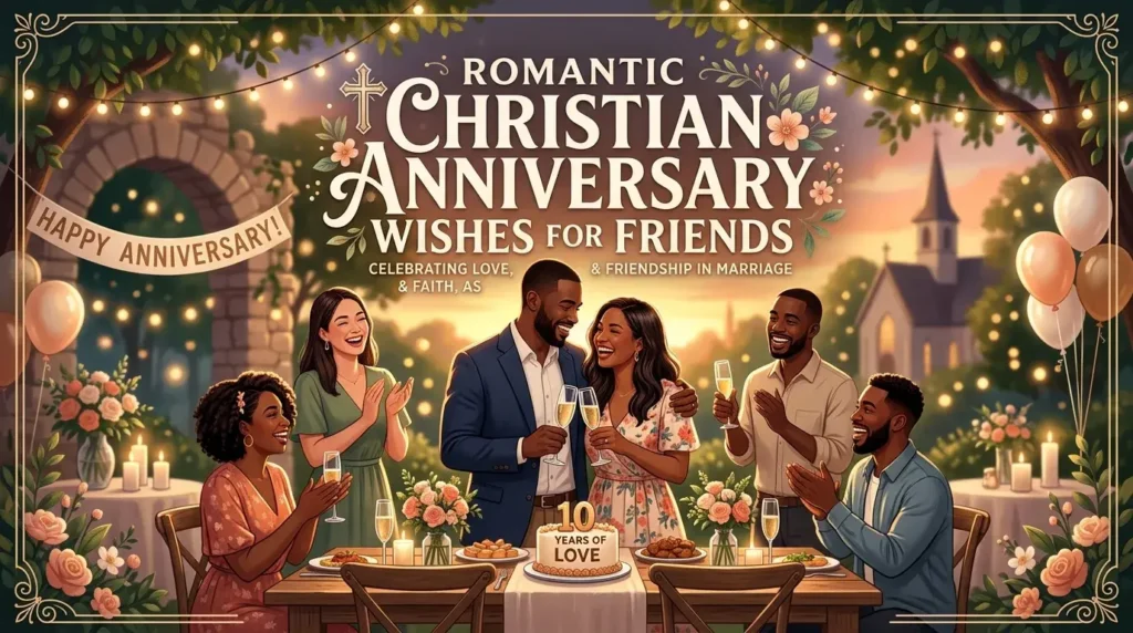 Romantic Christian Anniversary Wishes for Friends