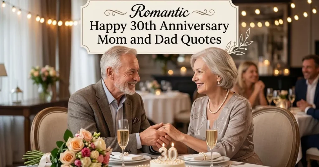 Romantic Happy 30th Anniversary Mom and Dad Quotes