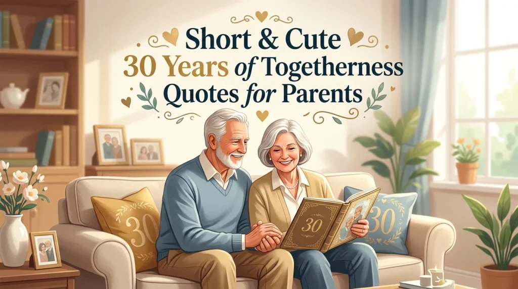 Short & Cute 30 Years of Togetherness Quotes for Parents