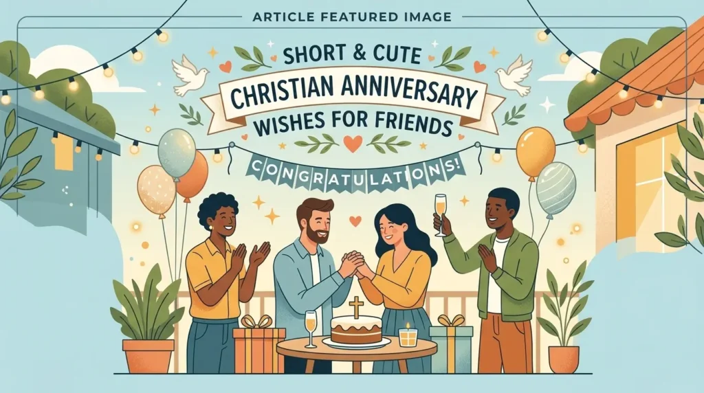 Short & Cute Christian Anniversary Wishes for Friends