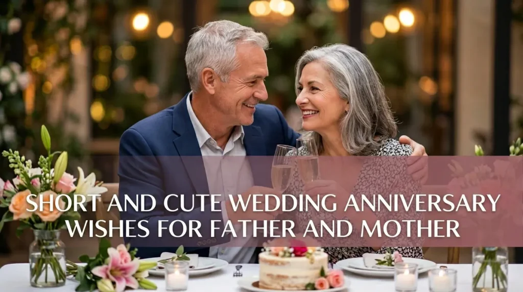 Short and Cute Wedding Anniversary Wishes for Father and Mother