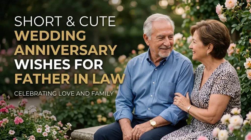 Short & Cute Wedding Anniversary Wishes for Father in Law
