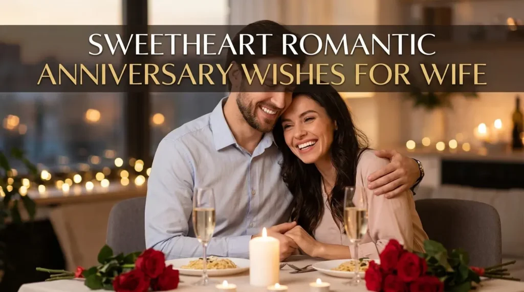 Sweetheart Romantic Anniversary Wishes for Wife