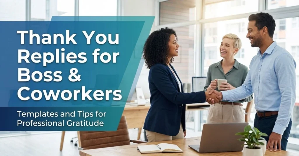 Thank You Replies for Boss & Coworkers