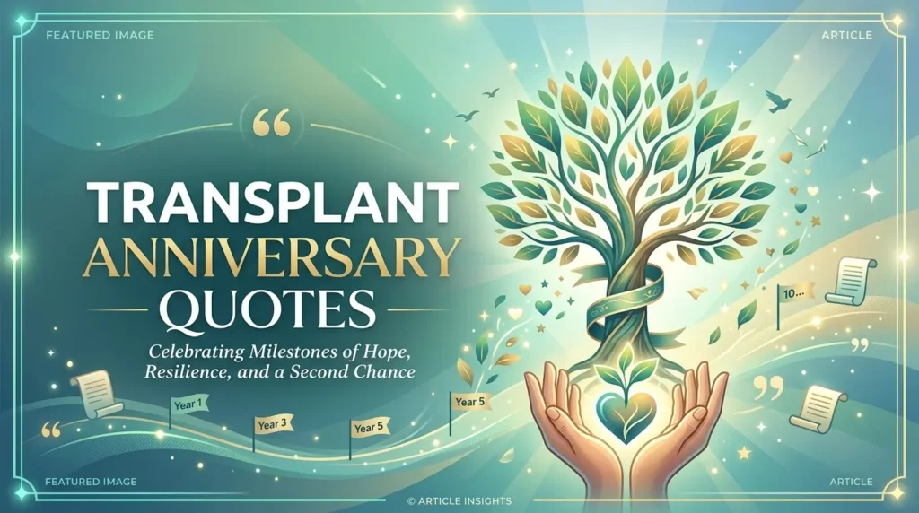 Transplant Anniversary Quotes