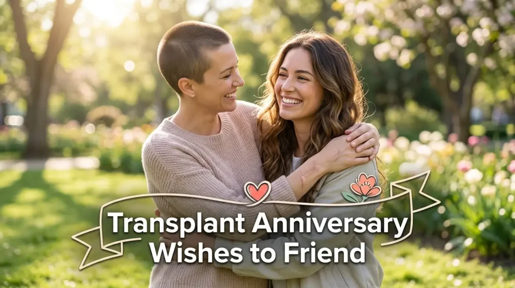 Transplant Anniversary Wishes to Friend
