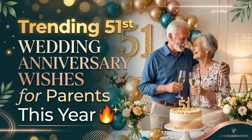 Trending 51st Wedding Anniversary Wishes for Parents This Year 🔥