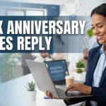 work anniversary wishes reply