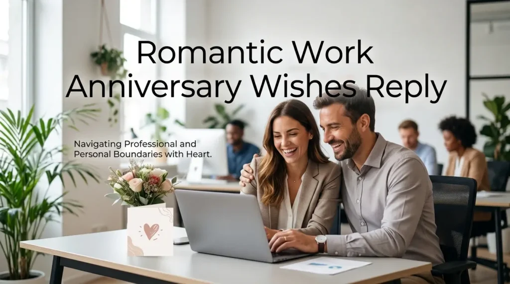 Romantic Work Anniversary Wishes Reply