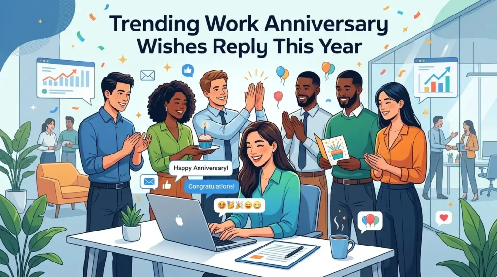 Trending Work Anniversary Wishes Reply This Year
