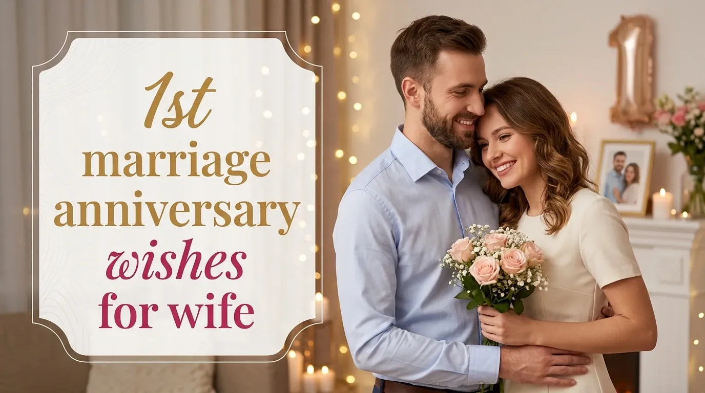 1st marriage anniversary wishes for wife