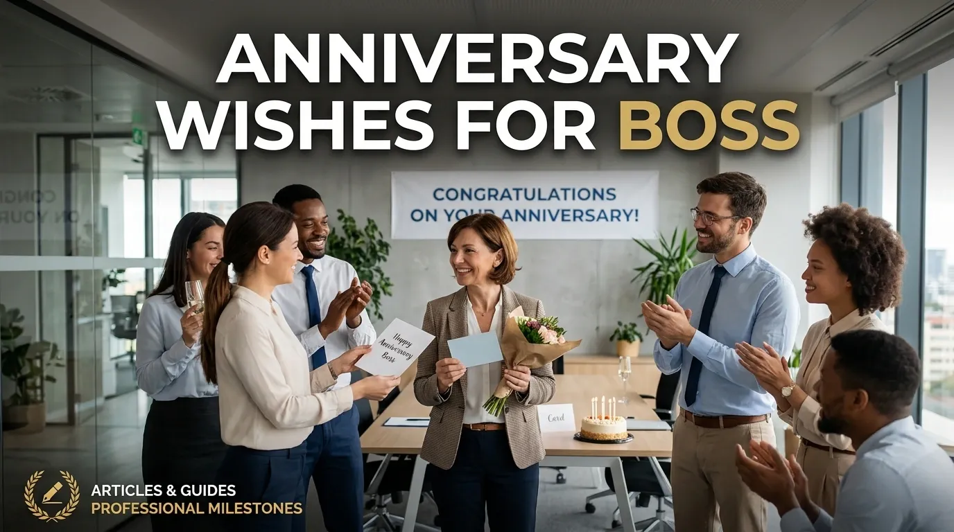 Anniversary wishes for boss